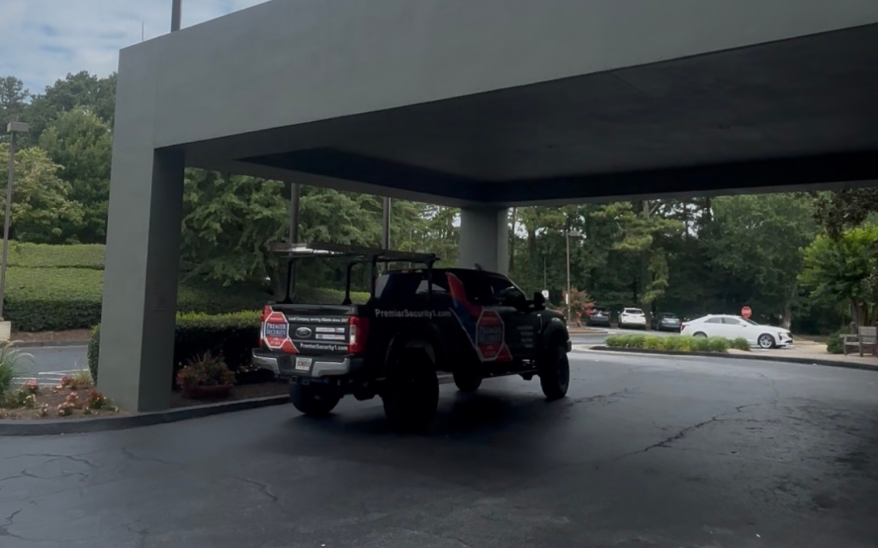 Commercial security monitoring installation in Atlanta Georgia